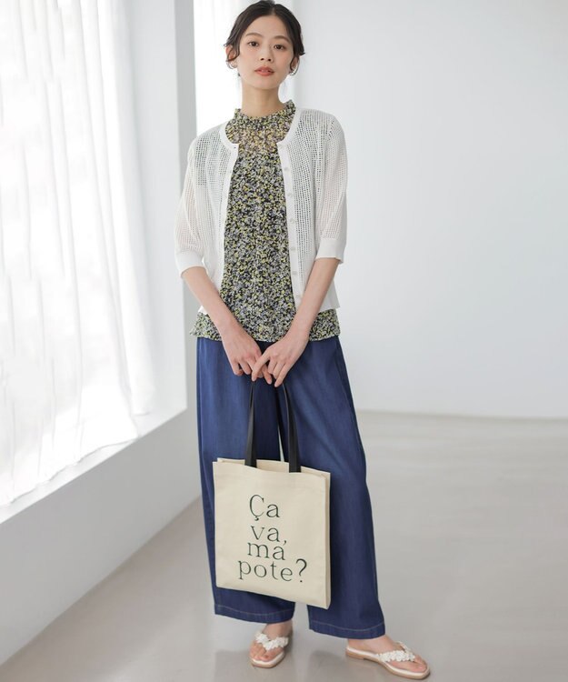 組曲 S 【先行予約】ライトオンスデニム ワイドシルエットパンツ インディゴ系