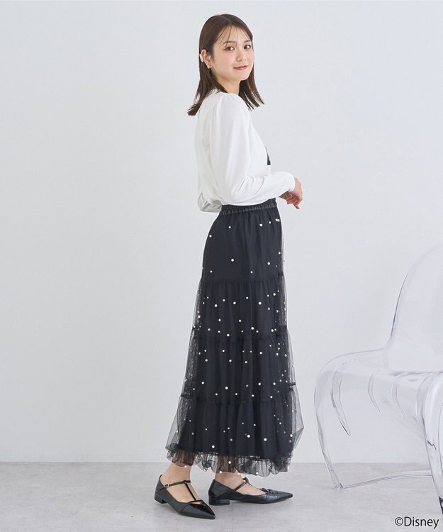 earth music&ecology シンデレラ／パフスリーブロンＴＥＥ White