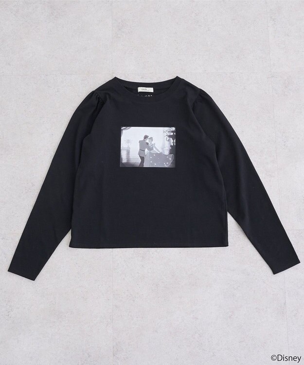 earth music&ecology シンデレラ／パフスリーブロンＴＥＥ Black