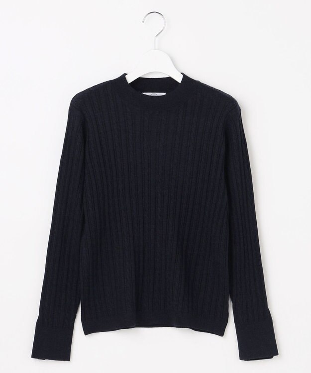 J.PRESS LADIES KNIT BASIC クルーネック ニット ネイビー系