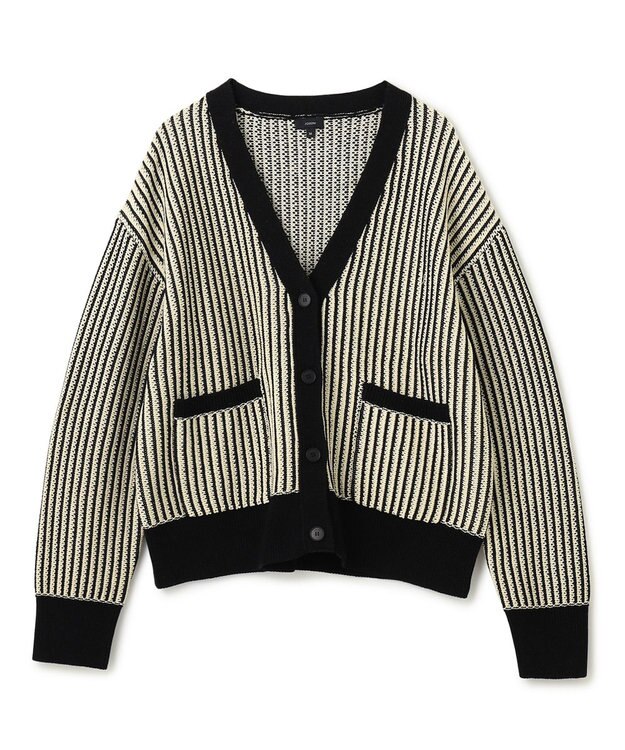 JOSEPH 【洗える】バイオテープコットン　カーディガン Black