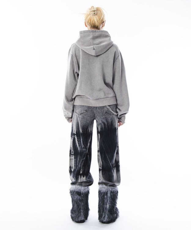 WEGO 【ユニセックス着用ITEM】コンパクトフィットロゴプルパーカー グレー