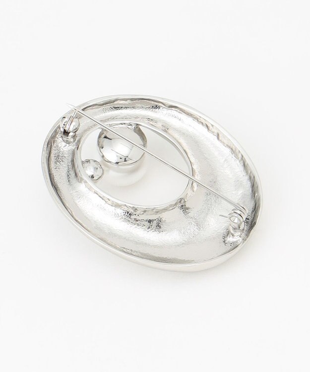 23区 【VERYコラボ】オーバル ブローチ シルバー系