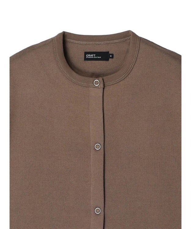 CRAFT STANDARD BOUTIQUE ニットフリースカーディガン Brown