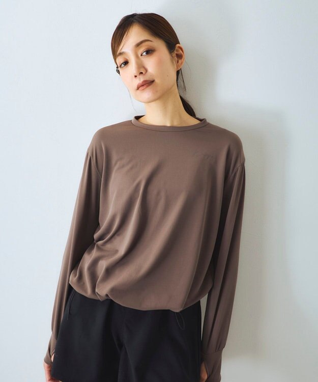 OP／FILA 【Kappa】ロンT付き水着4点セット タンキニデザイン ブラウン