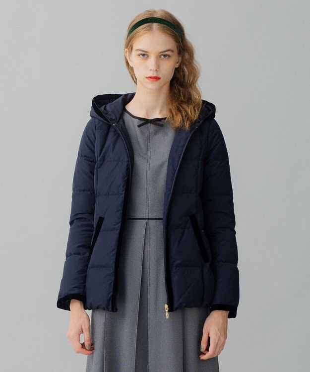 TOCCA HOLIDAY ショートダウンコート ネイビー系