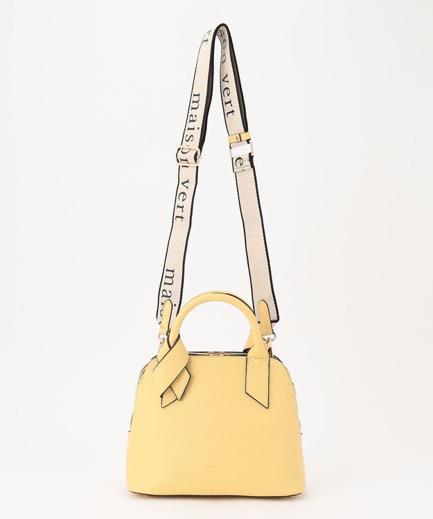 LA BAGAGERIE 【maison vert】 【超軽量/多収納】リボンハンドル2WAYバッグ イエロー