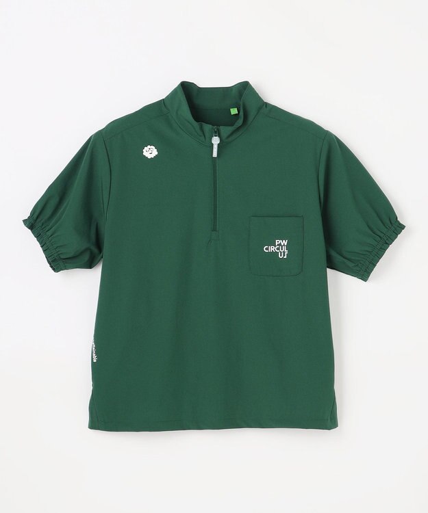 PW CIRCULUS 【WOMEN】ギャザリングシャツ ゴルフウェア レディース グリーン系