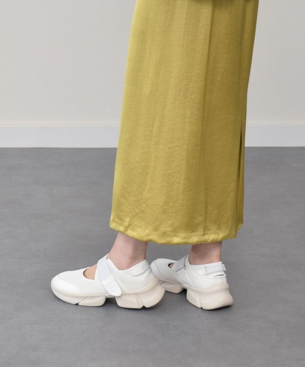 Bridget Birkin 【PARADIS COULEUR】ボリュームソールストラップスニーカー ホワイトコンビ