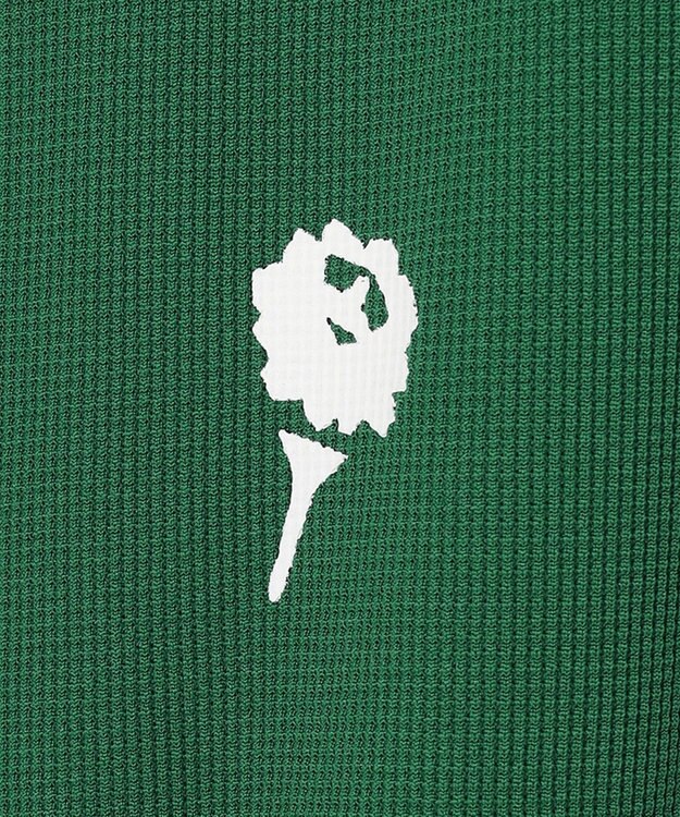 PW CIRCULUS 【WOMEN】ミニワッフル鹿の子ポロ ゴルフウェア レディース グリーン系