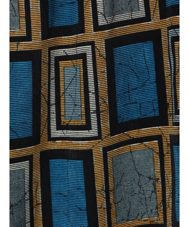 Green Parks アフリカン柄イージーパンツ Blue