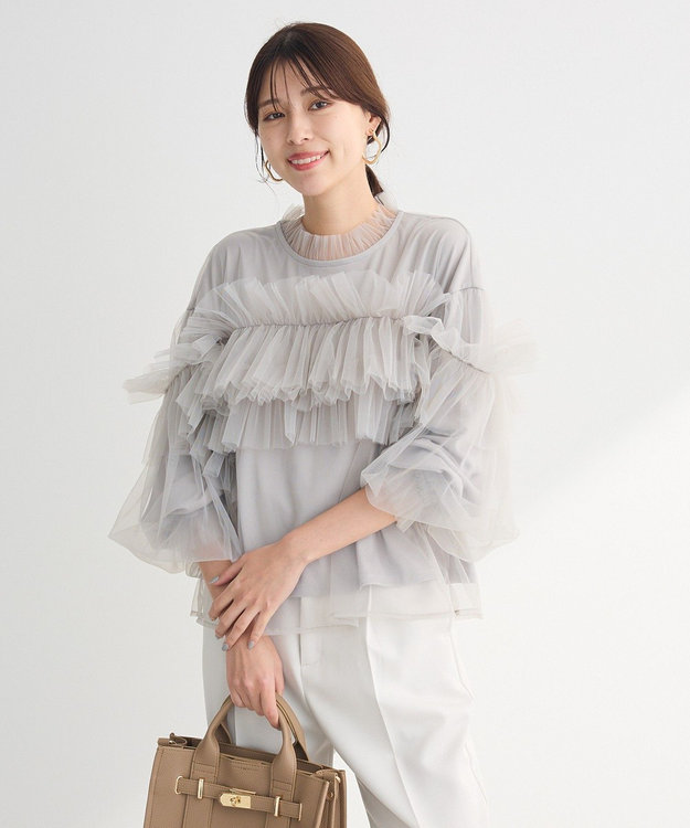 Green Parks ・ＥＬＥＮＣＡＲＥ　ＤＵＥ　チュールドッキングブラウ Light Gray