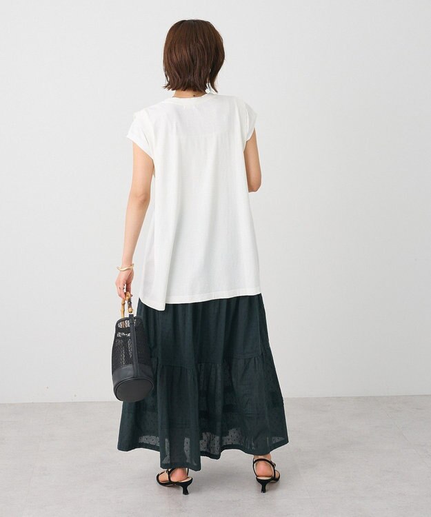 CRAFT STANDARD BOUTIQUE インド綿ドット刺繍スカート Green