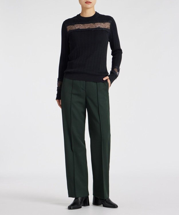 Paul Smith シースルーレース ニット ブラック