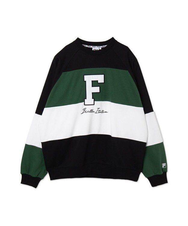 WEGO 【ユニセックス着用ITEM】別注FILAパネル切替プルオーバー グリーンその他