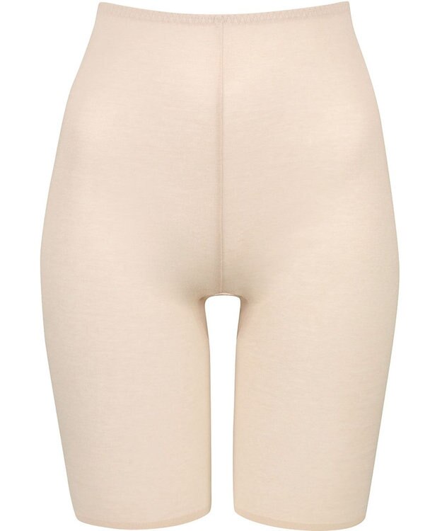 Wing インナーボトム 綿100％ さらっと快適 抗菌防臭加工(身生地部) 【綿100% ひびきにくいタイプ】 一枚ばき可能 3分丈 オーバーパンツ 春 夏 ER1374 ウイング／ワコール ベージュ