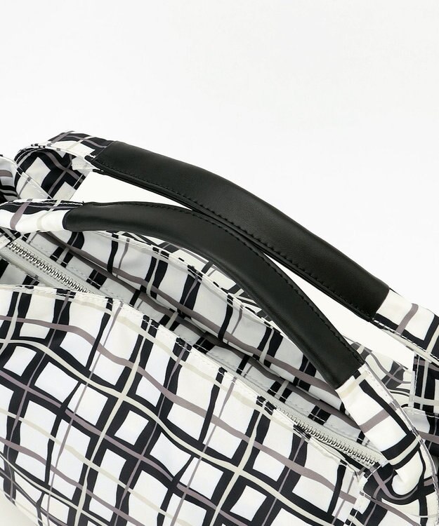 Y'SACCS 総柄プリントトートバッグ ブラック