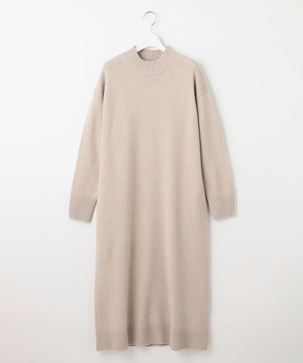 23区 S 【洗える】カシミヤブレンド ニットワンピース ベージュ系