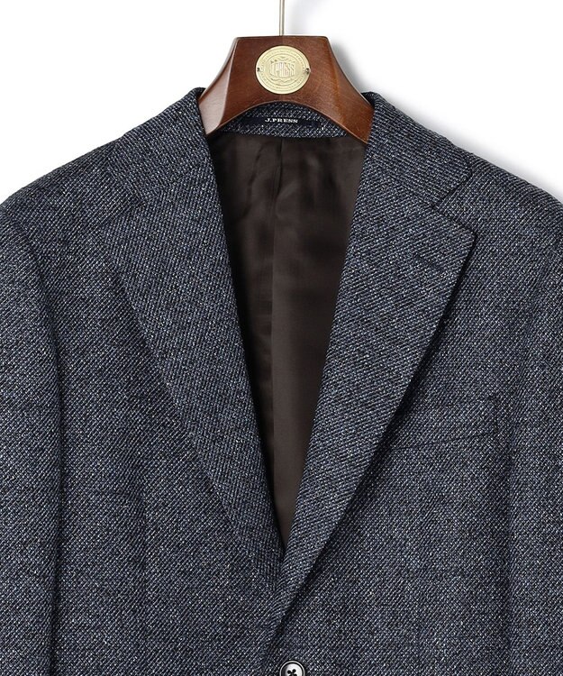 J.PRESS MEN 【ZIGNONE SOUL / ジニョーネ ソウル】 ウールシルクツイード ジャケット ダルブルー系