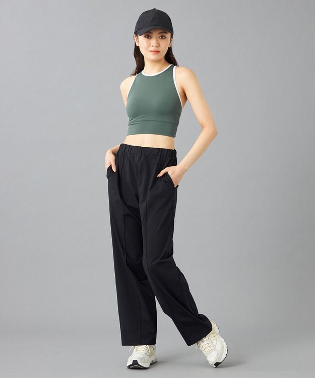 Chacott Chacott BALANCE EasyCare+ ストレートパンツ ブラック