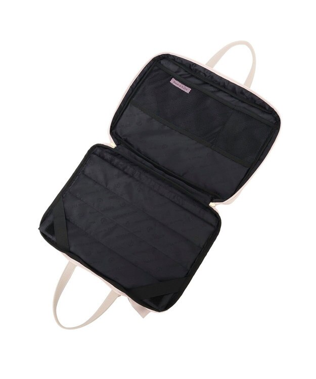 Maison de FLEUR リボンチャーム付きPCケース Grayish Pink