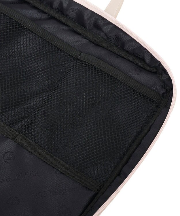 Maison de FLEUR リボンチャーム付きPCケース Grayish Pink