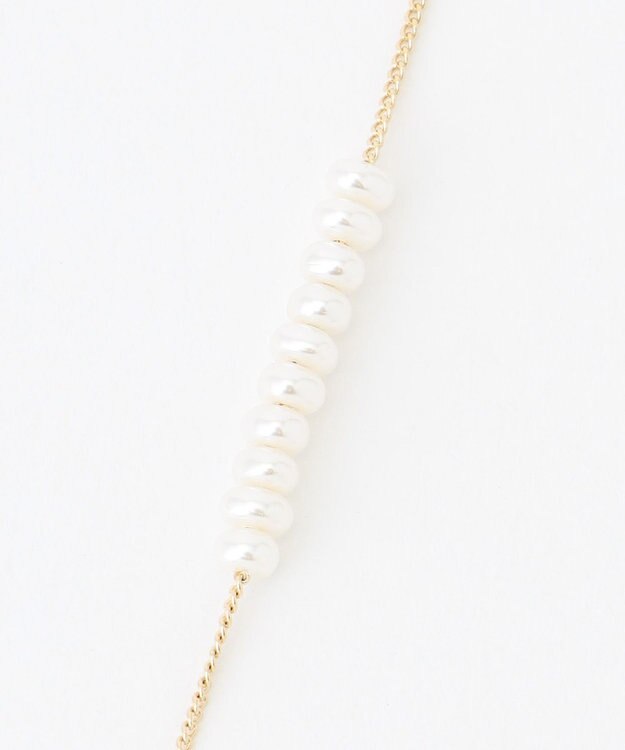 ANY パールラリエットネックレス ライトゴールド