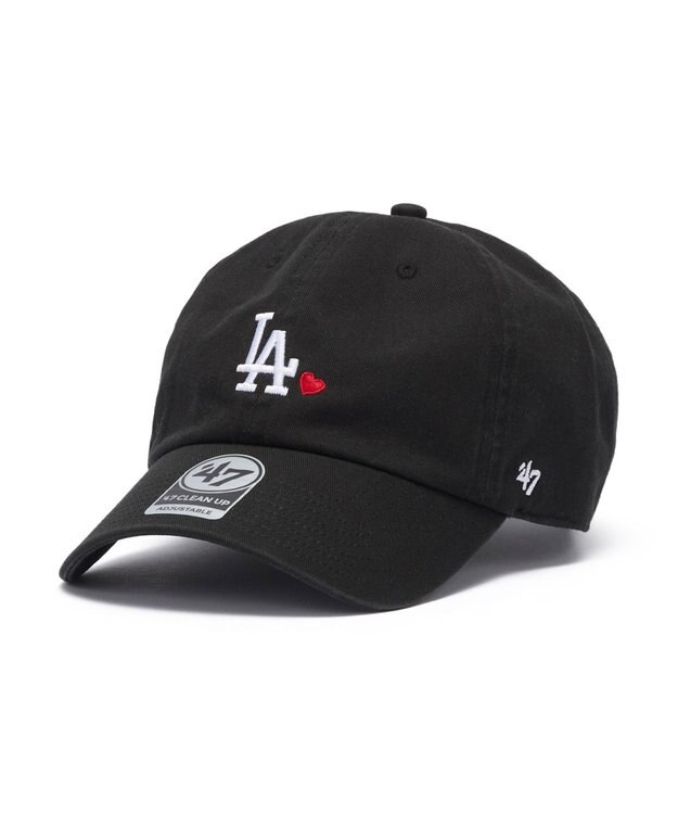 WEGO 【ユニセックス着用ITEM】＇47　CLEAN　UP　MLB　MINI　HEART ブラック