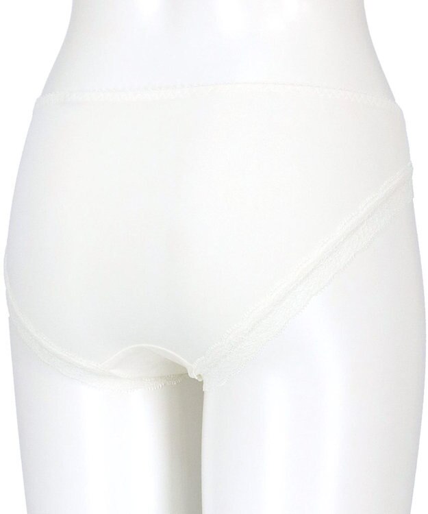 WACOAL ショーツ 【リボンブラ 脇すっきり】 BXB443とペア はきこみ丈あさめ やわらかく伸びる(バック) レディース PXB143 /ワコール アイボリー