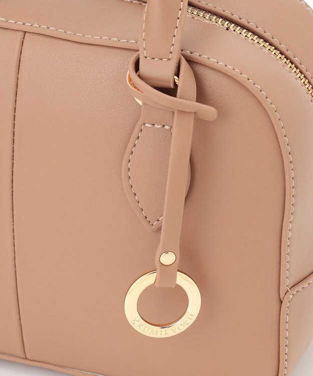 組曲 【ショルダーベルト付き】ミニボストンバッグ ベージュ系