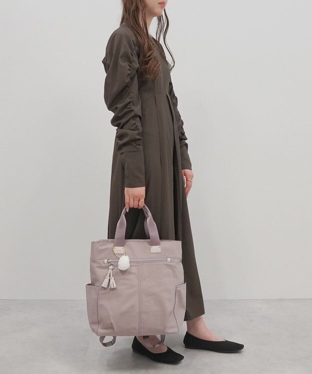 ACE BAGS & LUGGAGE kanana project collection タッセル-e トートリュック A4 68874 モーヴピンク