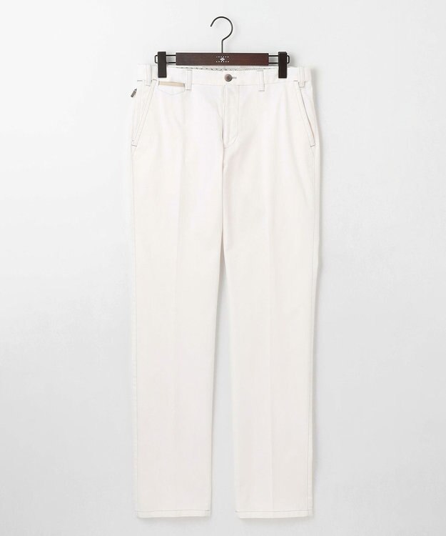 JOSEPH ABBOUD 【25SS・ウエストも伸びる！オーガニックコットン使用】ハイパワーオーガニックピケ パンツ ホワイト系