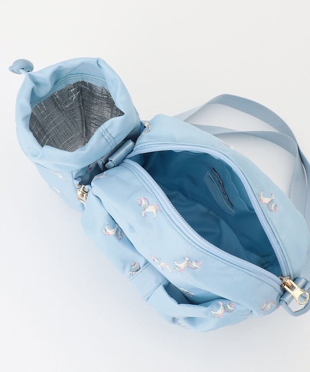 ANY KIDS 3WAY ボトルホルダー付き ショルダーバッグ サックスブルー×ユニコーン