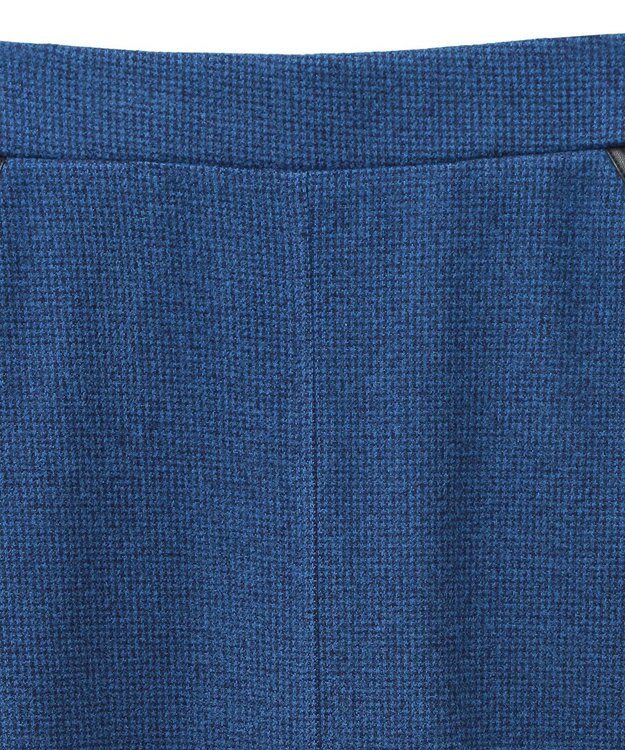 Green Parks 柄圧縮ポンチＩラインスカート Blue