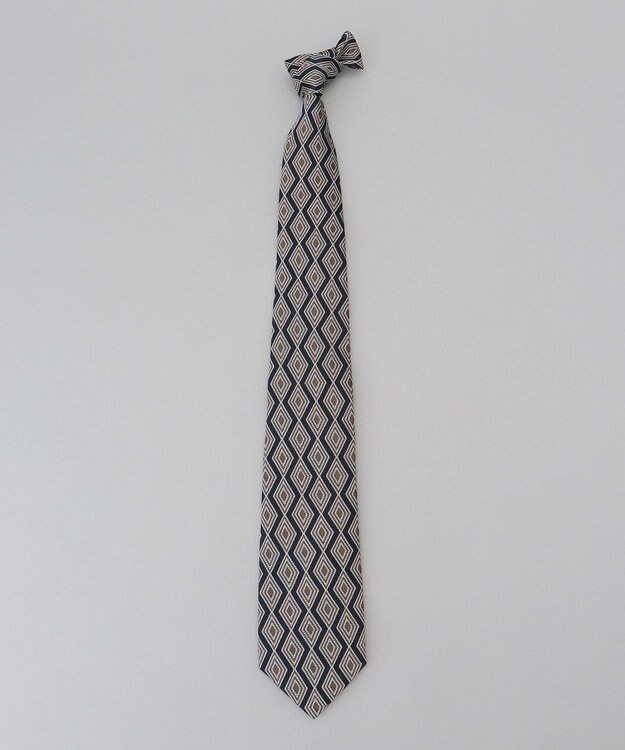 GOTAIRIKU GOTAIRIKU別注【日本製】シルク ネクタイ_ダイヤ柄 ネイビー系8