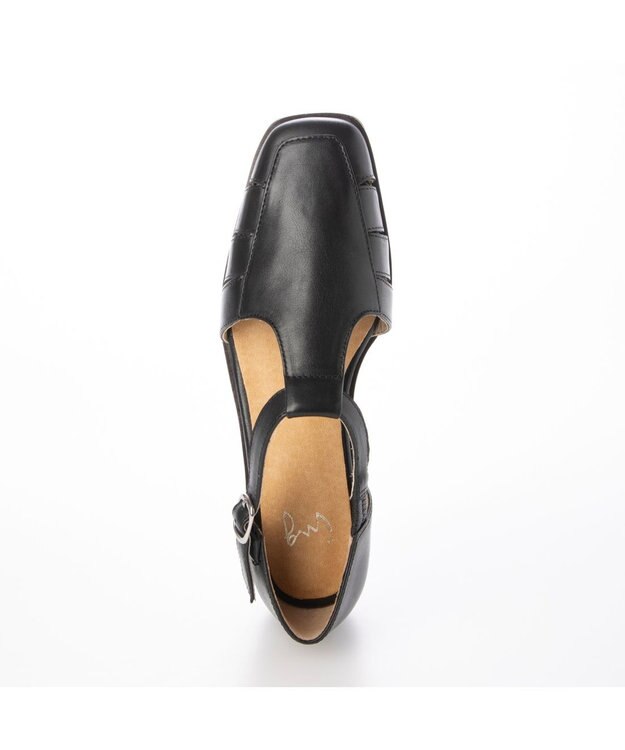 ing <ing>【WEB限定】Tストラップデザインシューズ ブラック