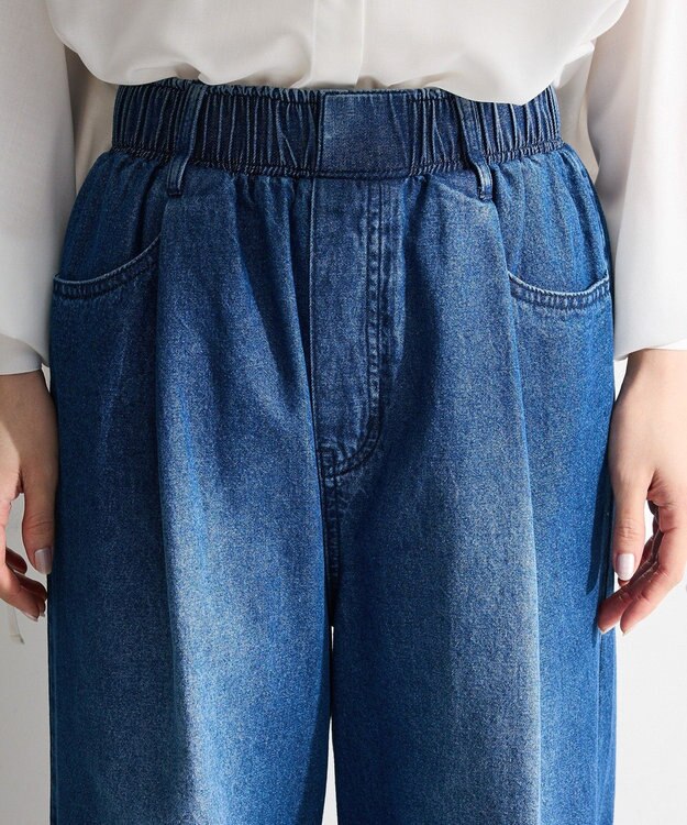 Green Parks ウエストタックコクーンデニムパンツ Indigo