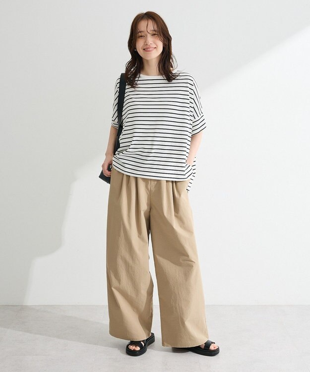 Green Parks 【適ON】遮熱ドルマンカットプルオーバー Border