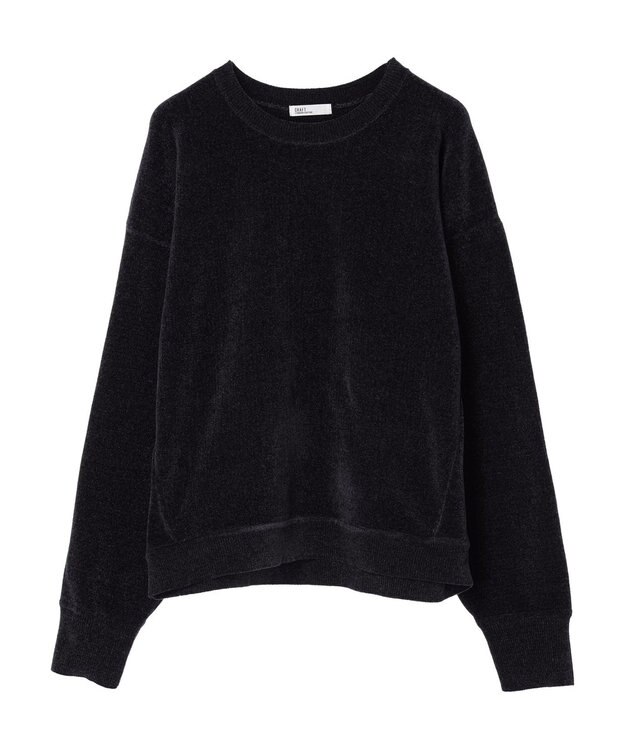 CRAFT STANDARD BOUTIQUE シェニールヤーンニットプルオーバー Navy