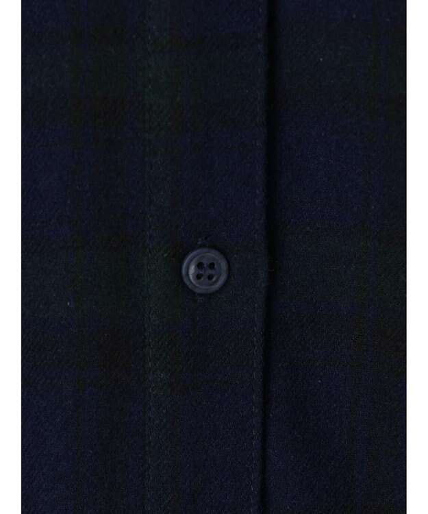 Green Parks ネルチェックシャツ Black Watch Green