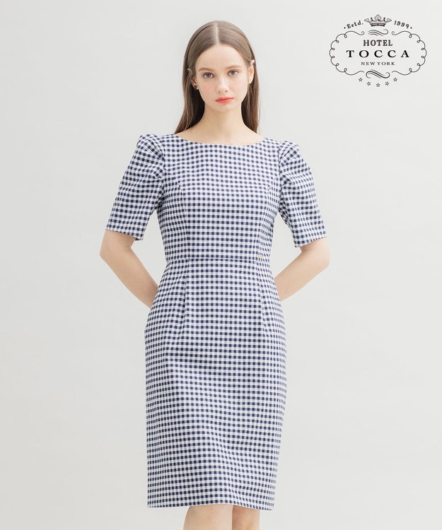 TOCCA 【洗える！】SQUARE ドレス ネイビー系5