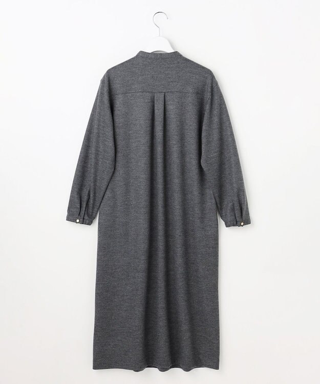 J.PRESS LADIES ウールスムース ワンピース グレー系
