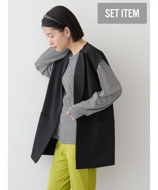 AMERICAN HOLIC ＳＥＴ　ベスト＋ロゴカットプルオーバー Border