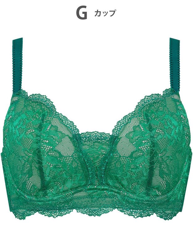 Wing Wing Lesiage 【1000シリーズ】 3/4カップブラ PB1001 ウイング／ワコール グリーン