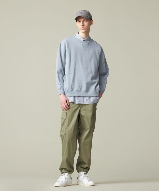 J.PRESS YORK STREET 【UNISEX】裏毛クルーネックトレーナー ブルー系