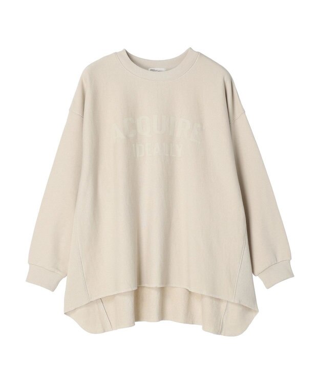 CRAFT STANDARD BOUTIQUE プリント裏毛チュニック Light Beige