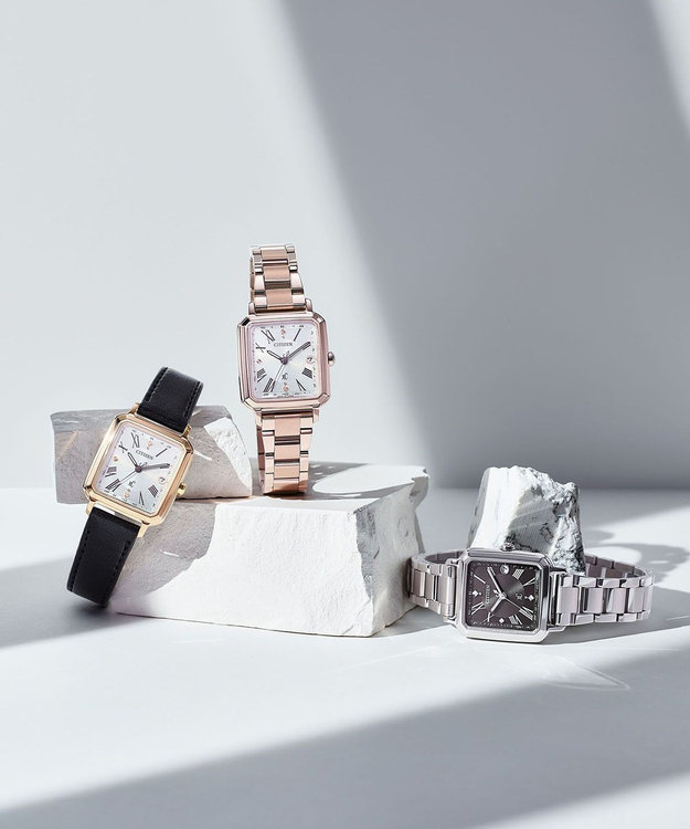 替えバンド付き2way】電池交換不要の電波時計 hikari collection