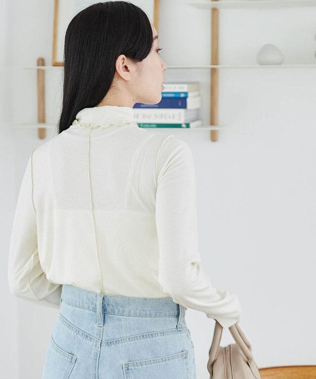 WEGO ソフトタッチカラーリブロンT オフホワイト