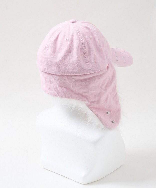 WEGO ラインストーンドッグイヤーキャップ ライトピンク