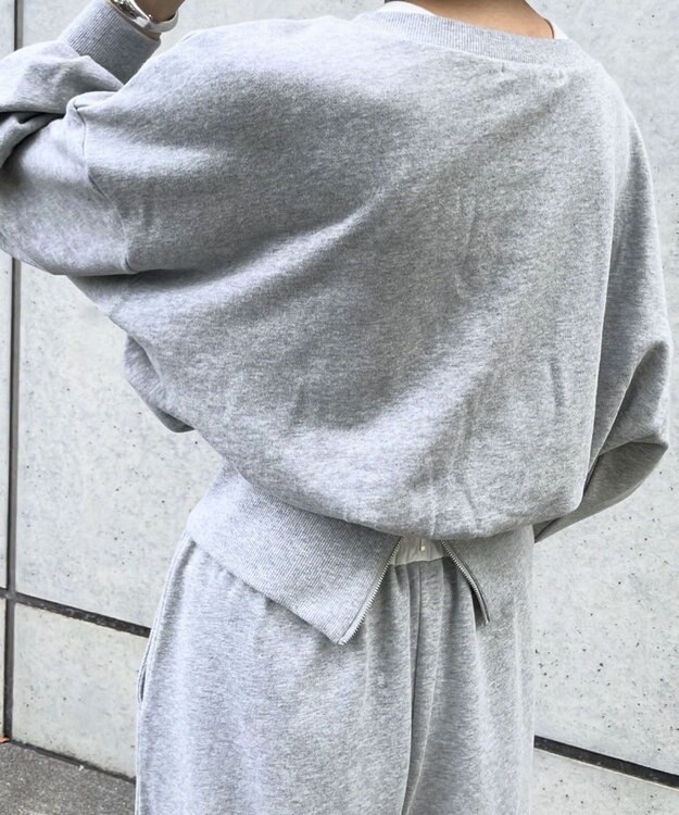 Green Parks バックＺＩＰスウェット Gray